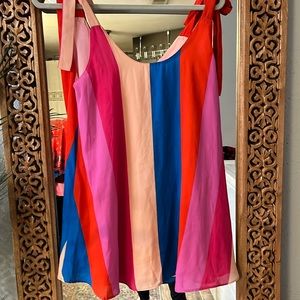 Buddy Love ❤️ colorful shoulder tie dress